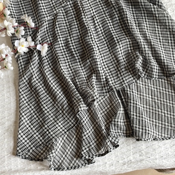 High low skirt from H&M in gingham checks - NWT - Picture 3 of 9